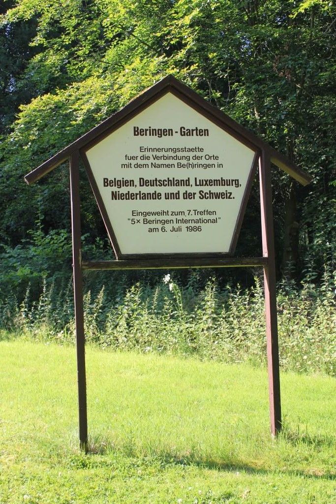 Hinweisschild 5 x Behringen Garten Hinweisschild 5 x Behringen Garten