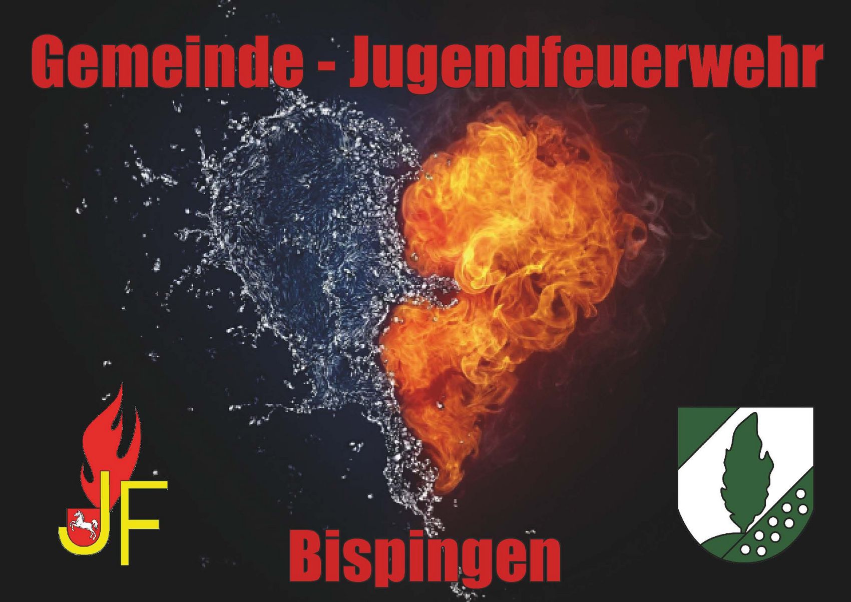 Postkarte Jugendfeuerwehr Bispingen Das Foto zeigt eine Postkarte der Jugendfeuerwehr Bispingen